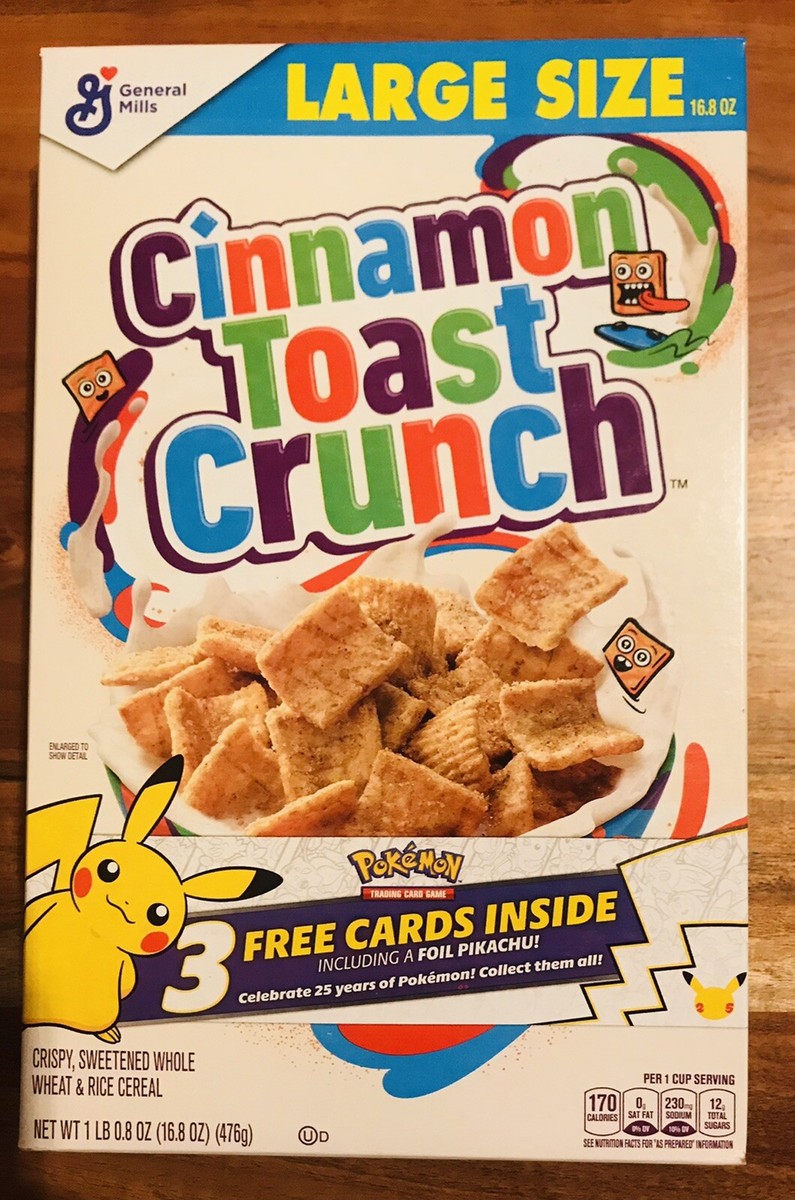 Pokemon Cinnamon Toast Crunch, Limited Edition Box, 3 Cards Inside, Pikachu Foil | eBay Pokemon Cinnamon Toast Crunch, Limited Edition Box, 3 Cards Inside, Pikachu Foil | eBay