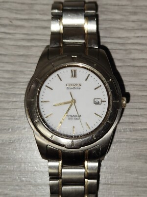 Citizen Herren Titan Eco Drive Calendar K003601 Stahlband Uhr