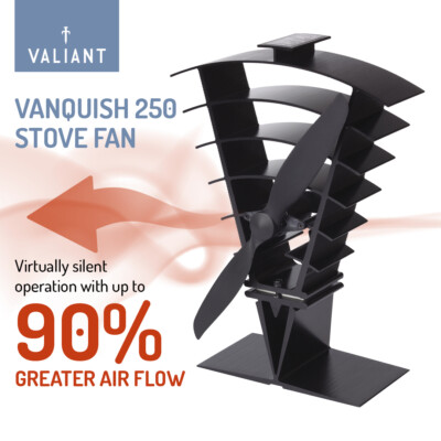 Valiant Vanquish Ofenventilator - Wärmebetrieben für Scheitholzbrenner & Öfen