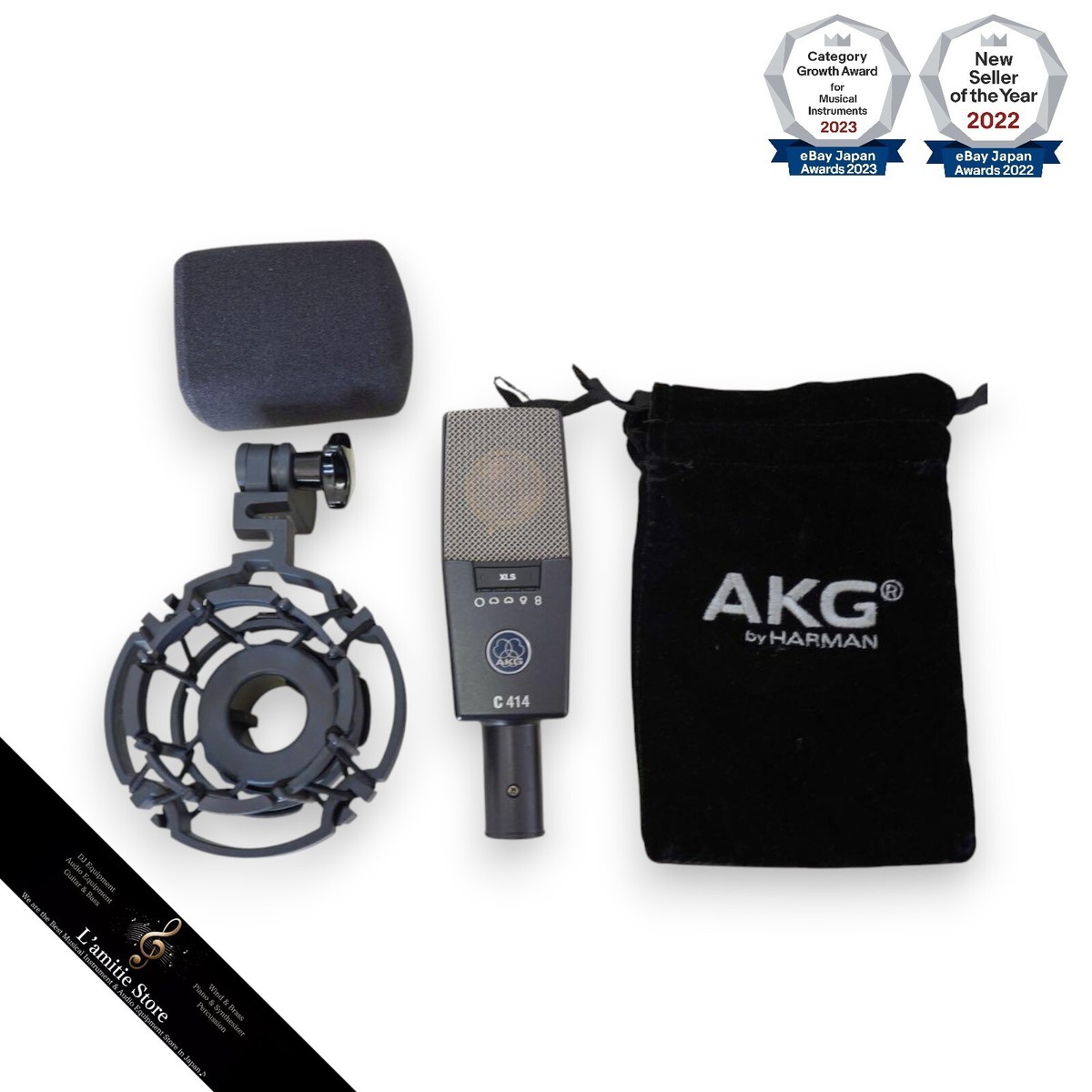 AKG C414 XLS Dynamic Cable Professional Condenser Microphone AKG C414 XLS Dynamic Cable Professional Condenser Microphone
