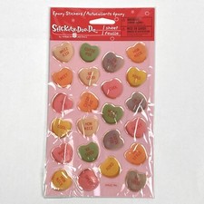 NEW Stickety Doo Da EPOXY CONVERSATIONAL HEARTS American Greetings Stickers