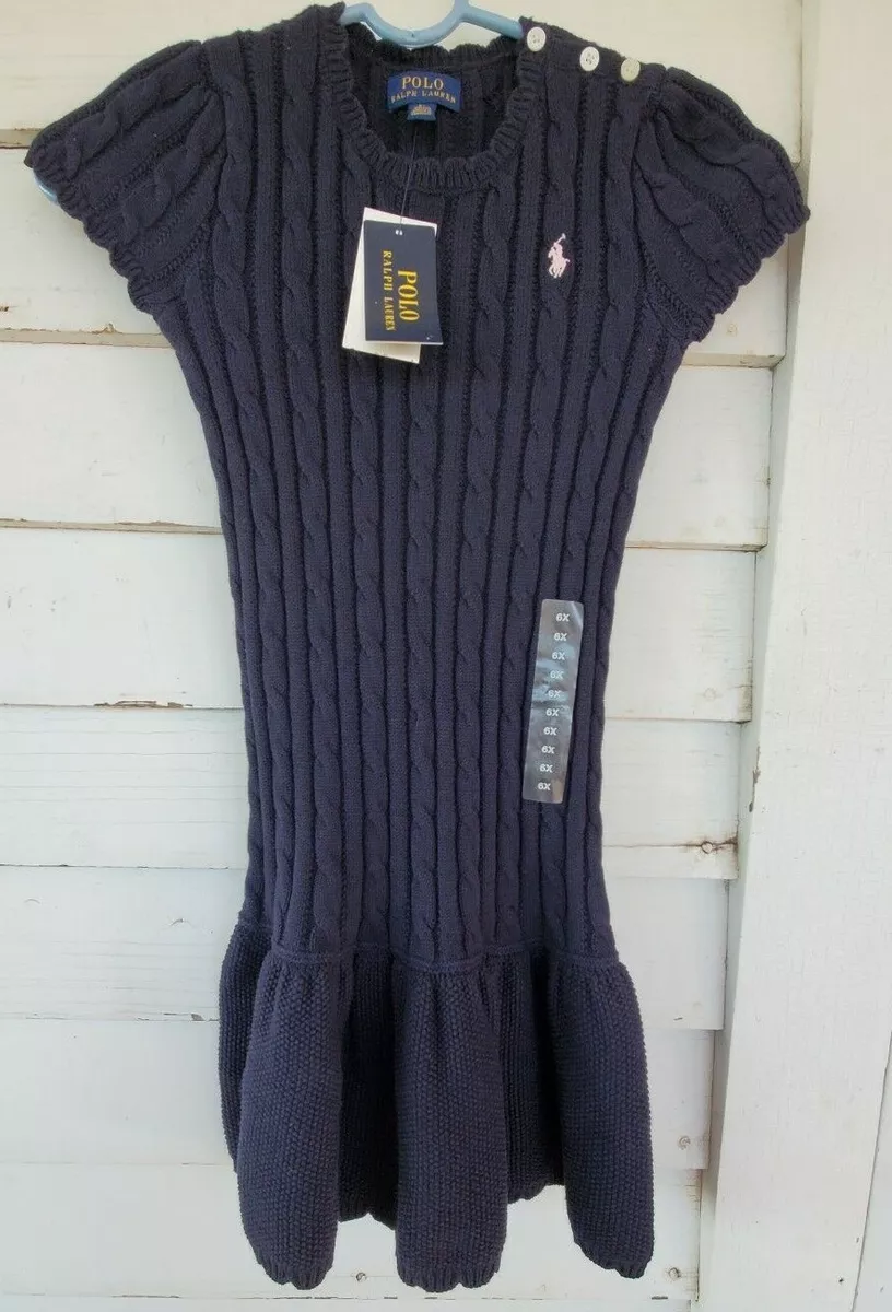 Girls navy deals sweater dress