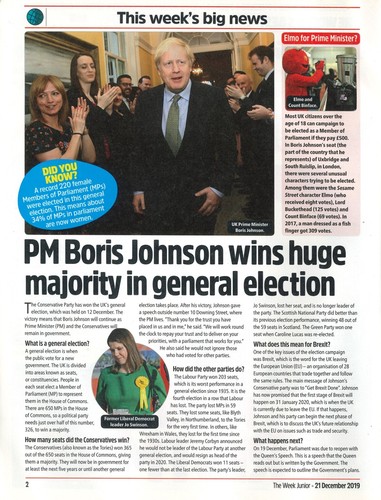 UK The Week Junior Magazine: Boris Johnson, Greta Thunberg, Christmas, 21.12.19 - Picture 2 of 2