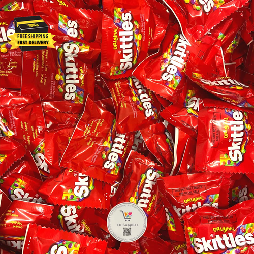 Skittles Original Flavor Fun Size Chewy Candy Packs Bulk Bag 1Lb