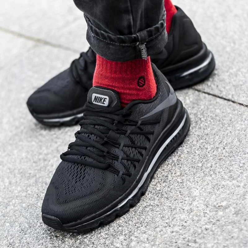 RARE Nike Air Max 2015 Triple Black Mens Running Shoes BQ7548 002 Size  8-10.5 | eBay