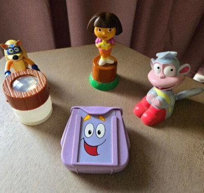 Dora the Explorer 2004 Burger King Toys Swiper the Fox, Boots the Monkey, Dora