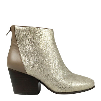 VANELi Kadar Bootie Womens Truffle Charm Wolff Metallic Gold Ankle Boot Size 6.5