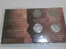 3 Centuries Of Nickles 1897 1937 1944 2000