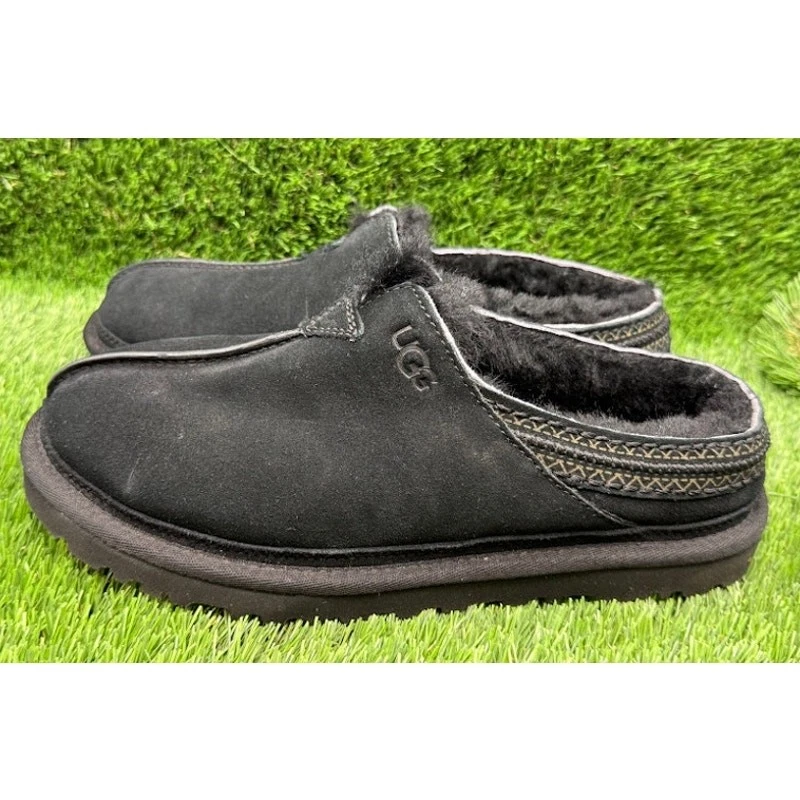 Мужские черные замшевые шерстяные тапочки UGG Neuman 1113631 — размер 7 - Изображение 2 из 4