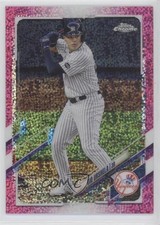 2021 Topps Chrome Magenta Speckle Refractor 10/350 Gio Urshela #220 s7f