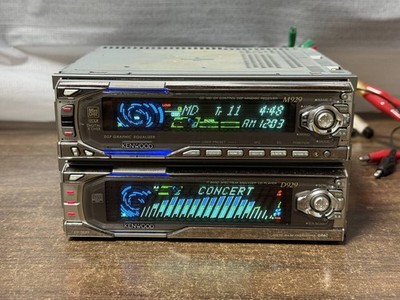 ケンウッド M929 + D929 1DIN+1DIN CD/MD/AUX Kenwood M929 D929 1DIN CD MD Deck Player Set Working | eBay