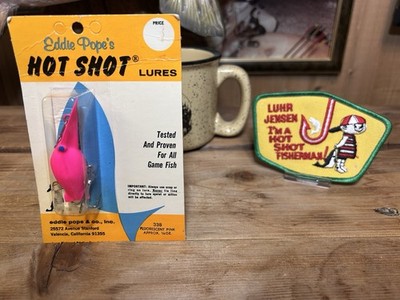 Vintage Eddie Pope Era LJ Hot Shot #338 Fluorescent Pink Steelhead Fishing Lure