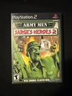 Army Men: Sarge's Heroes 2 CIB (Sony PlayStation 2, 2001) Tested And Working