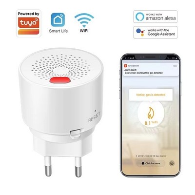 Tuya Smart Home WLAN-Erdgassensor   Alarmmelder für Gas- und Flüssiggaslecks