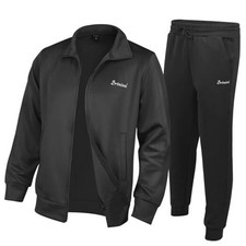 Men's Tracksuits Sweatsuits For Men 2 Piece Sets Outfits Long XX-Large Black