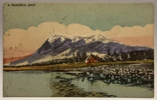 A Peaceful Spot, Orsoni Process, Hand-Colored Postcard