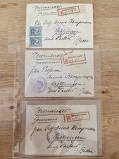 3xHistorische R-Briefe aus Rum&auml;nien 1915 nach G&ouml;ttingen Einschreiben Zensur