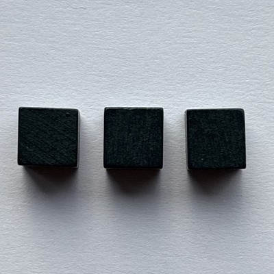 Tiny Epic Zombies - Black Objective Markers Wooden Spare Replacement Pieces