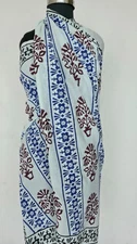 Hand Block Printed Cotton Sarong, Beach Pareo, Beach Cover-up