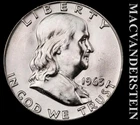 1963-D Silver Franklin Half Dollar - Choice Gem Brilliant Unc++++  #L891
