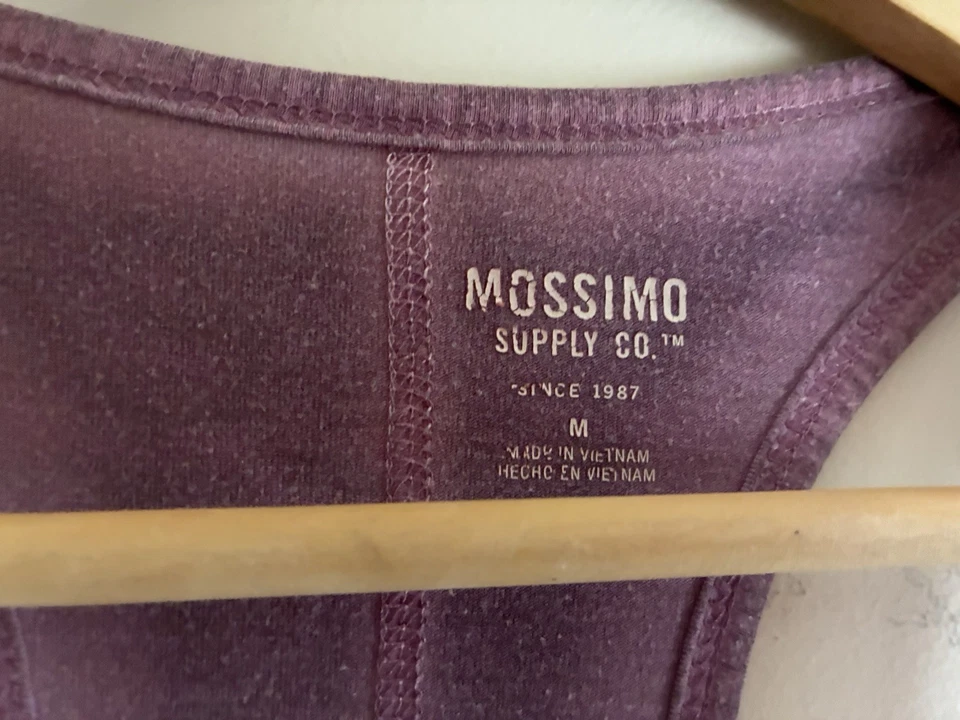 Женская однотонная фиолетовая прозрачная майка из смеси полиэстера Mossimo Supply Co спортивная майка M - Изображение 2 из 3
