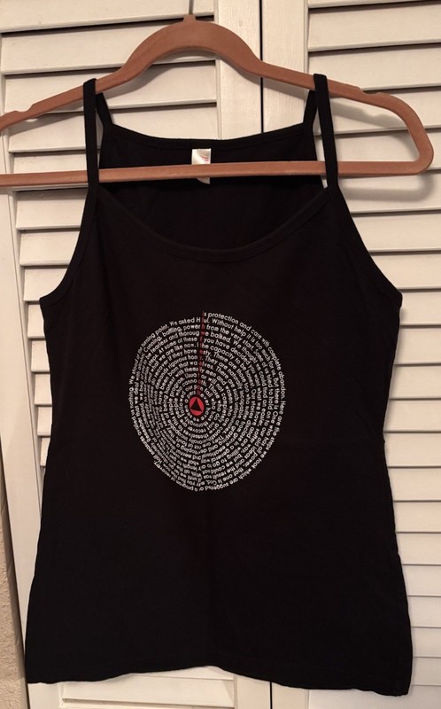 Alcoholics Anonymous AA Big Book How It Works Ladies Tank Top L