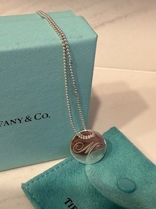 Tiffany M Necklace | eBay