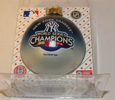 NEW YORK YANKEES Baseball 2009 World Series CHAMPIONS Christmas TREE Ornament