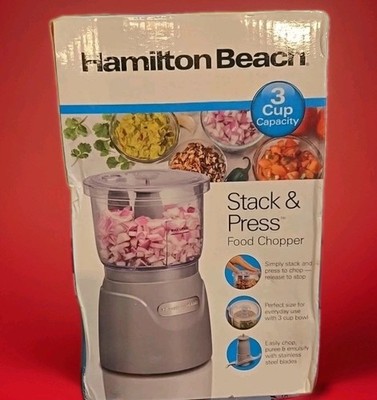 Hamilton Beach 72850 Stack & Press  3 Cup Chopper