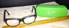Ray Ban Kids RB 1530 3665 48-16-130 Flex Hinge Black Blue Green Glases  Case