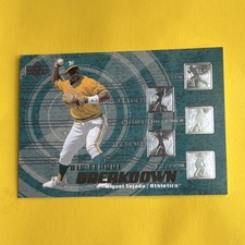 Upper Deck 2002 Big League Breakdown Miguel Tejada BL2 Oakland Athletics