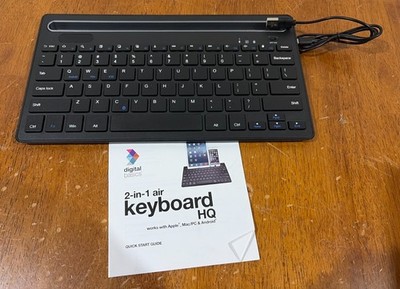 Digital Basics 2 in 1 Air Keyboard HQ Black USB Cable Working