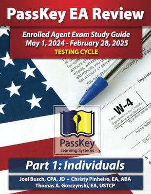 PassKey Learning Systems EA Review Part 1 Individuals; Enrolled Agent Study ...