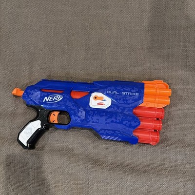 Nerf N-Strike Elite Dual Strike Blaster Mega Rounds Toy Dart Gun 