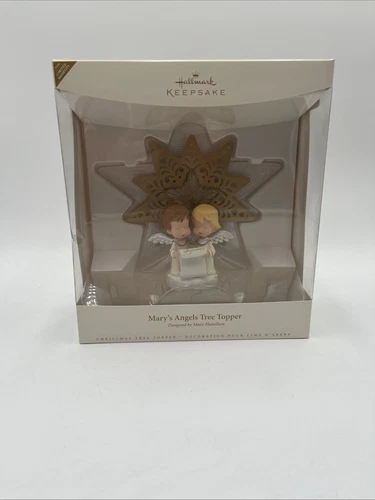 NIB Hallmark MARY’s ANGELS 7.5” Tree Topper Silent Night Star 2006