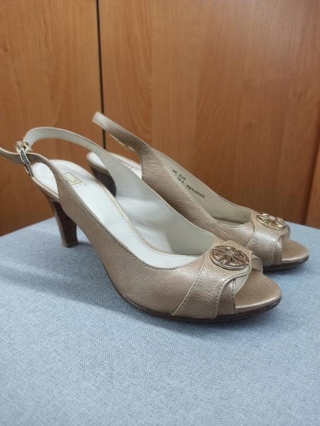Women Jette Joop Heels Beige Leather 38.5