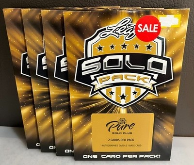 2024 LEAF PRO SET PURE FOOTBALL - SOLO PLUS (Pack Of 2 Cards)  LOT OF 4!! - NEW
