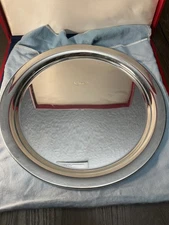 CARTIER  PEWTER  SERVING PLATTER TRAY WITH DUST JACKET