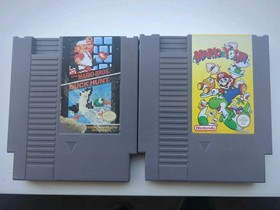 Lote de 3 juegos Nintendo NES - Mario & Yoshi + Super Mario Bros / Duck Hunt + F&uacute;tbol