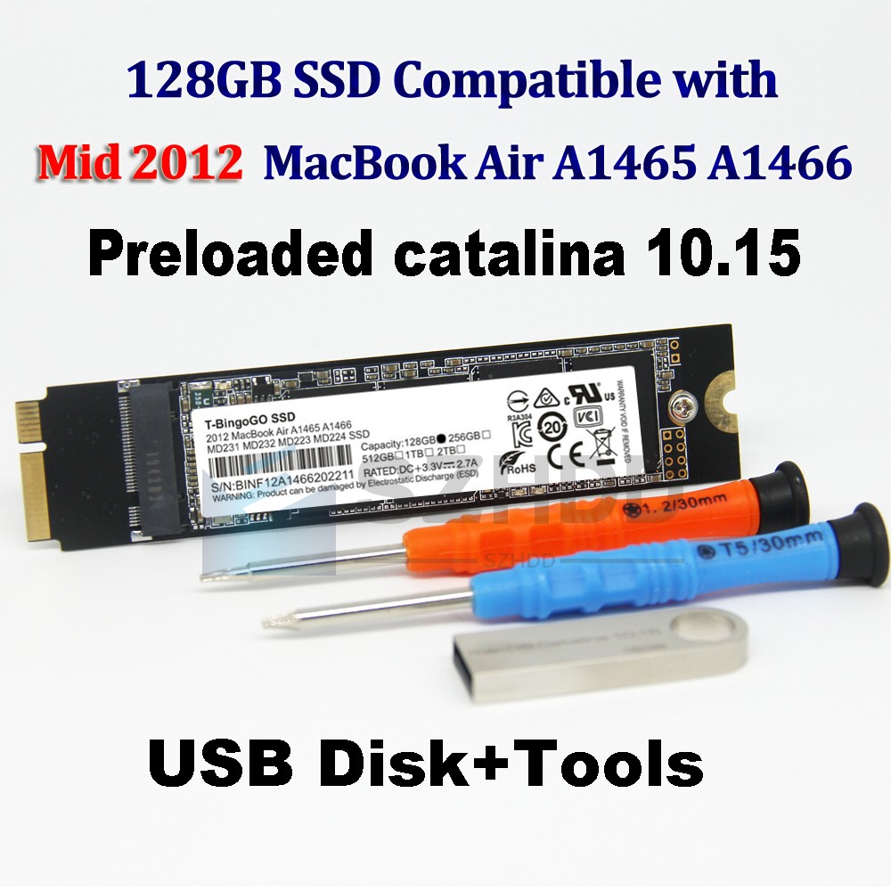 NEW 128GB 17+7Pin SSD For 2012 Apple MacBook Air A1465 EMC 2558