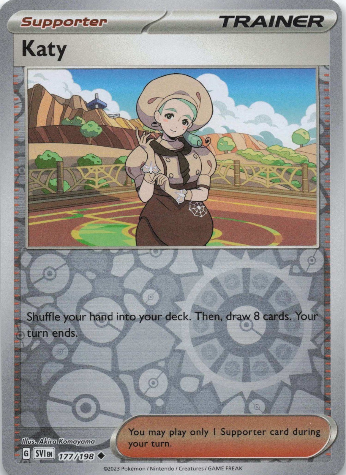 Katy 177/198 SV01: Scarlet & Violet Base Set Reverse Holo NM Pokemon TCG
