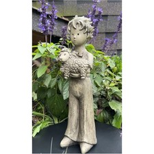 DER KLEINE PRINZ STEHEND NEU DEKO KUNSTSTEIN FIGUR GARTENDEKO V-116028S-KS