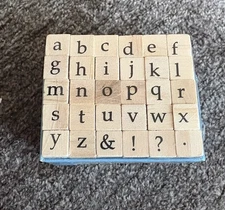 Studio g Alphabet Stamp Set (30) .25 Inch - Lowercase Typewriter VW0055 (2017)