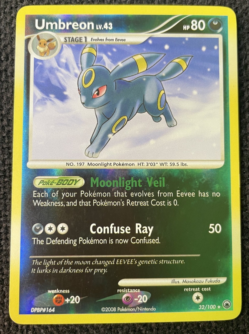 Umbreon - Majestic Dawn (MD) 32/100 Reverse Holo Pokemon Card NM