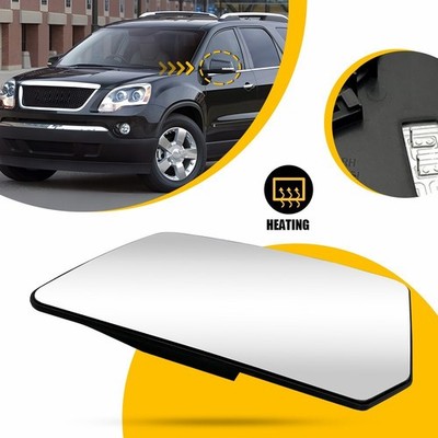 Driver Side Left Exterior Heated Mirror Glass For GMC Acadia 07-16 Saturn 07-10