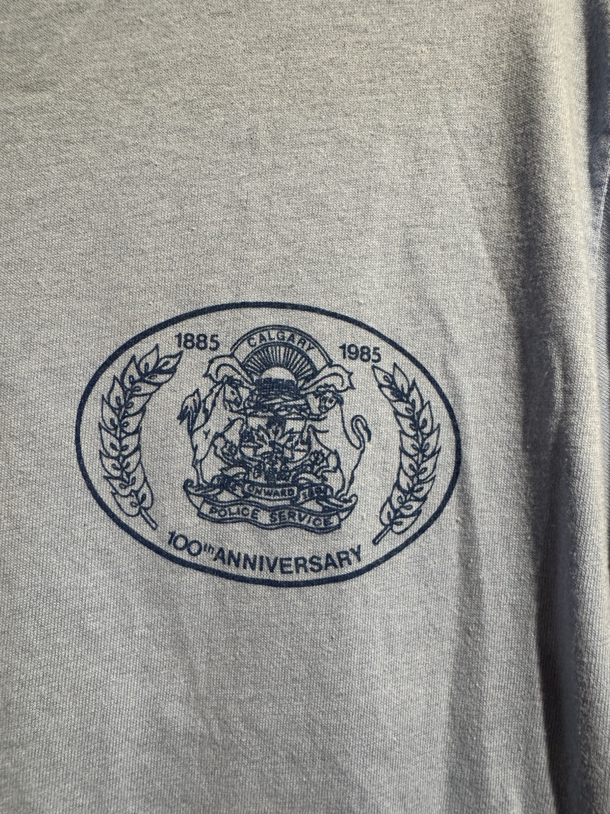 Vintage 80s Calgary Canada Police Size XL 1985
