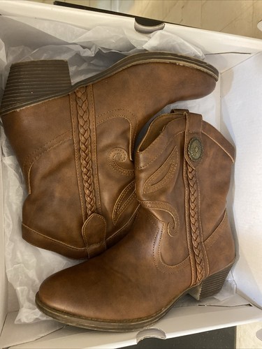 Sugar Brand Ladies Western Ankle Cowboy Boots Sz 7 1/2M