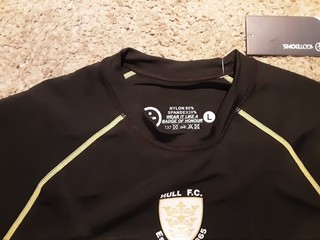 Hull FC Men's Training Rugby Shirt Size Large Muscle Fit BNWT