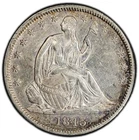 1843-P PCGS AU Details Seated Liberty Half Dollar, U.S. 50c Silver Almost UNC