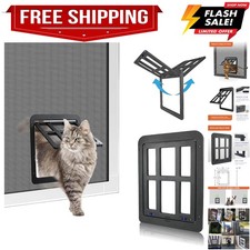 Small Pet Door for Screen  Sliding Doors - 8.3" x 10.3" Magnetic Auto-Close ...